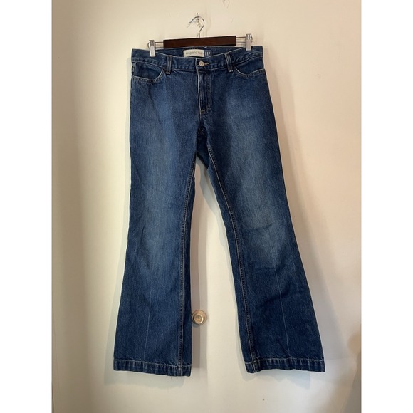 Retro Gap Long And Lean Blue Jeans Size 10 Low Rise Medium Wash 100% Cotton - Picture 1 of 5